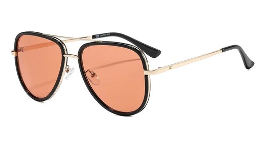 LILLY BLACK W PINK LENS