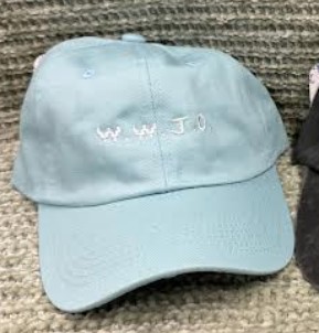 WWJD LT BLUE HAT