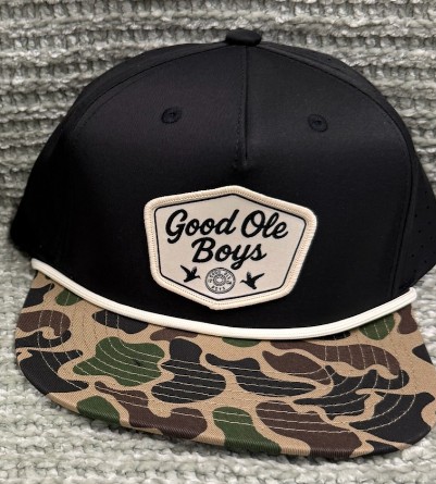 DUCK SHELL PATCH BLK/CAMO HAT