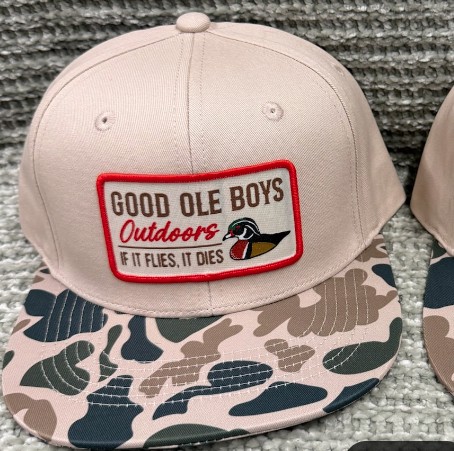 IF IT FLIES IT DIES BEIGE/OS HAT
