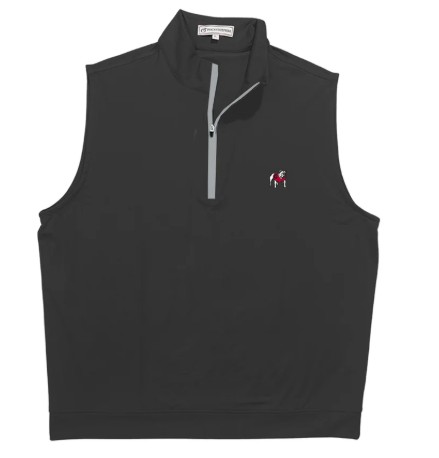 BLACK UGA DAWG 1/4 PERF VEST