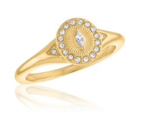 MARQUISE HALO LAYERS RING