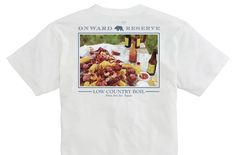 WHITE LOW COUNTRY TEE