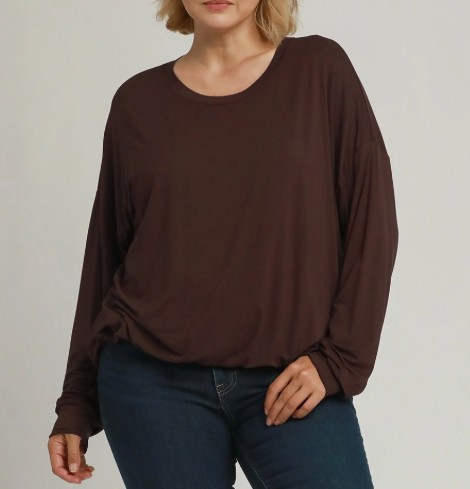 BUBBLE HEM TOP