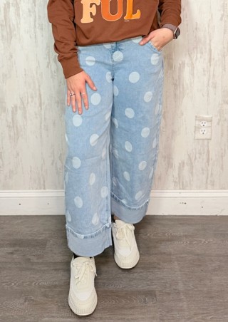 POLKA DOT ANKLE JEAN