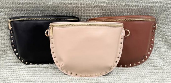 GOLD STUDDED CROSSBODY
