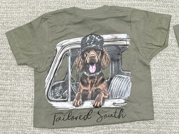 YTH GREEN BOYKIN TRUCK TEE