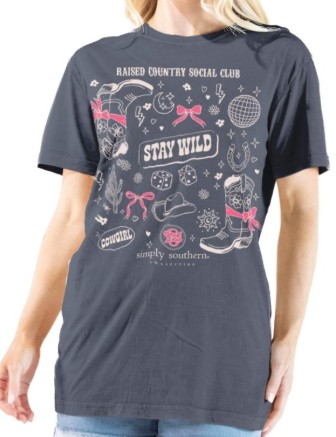 MINWASH COUNTRY GRAPHITE TEE