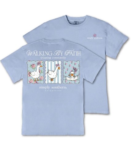 YTH MINWASH TRIPPING BLUE TEE