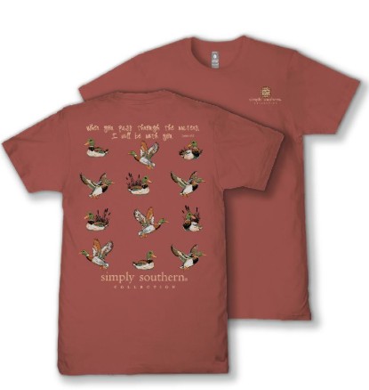 YTH MALLARD RUST TEE