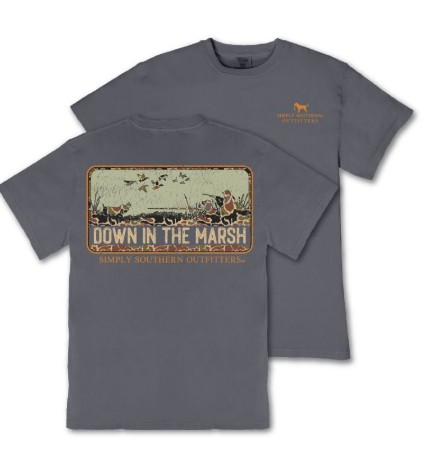 MINWASH DOWN GRAPHITE TEE