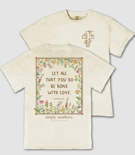 MINERAL WASH LOVE BONE TEE