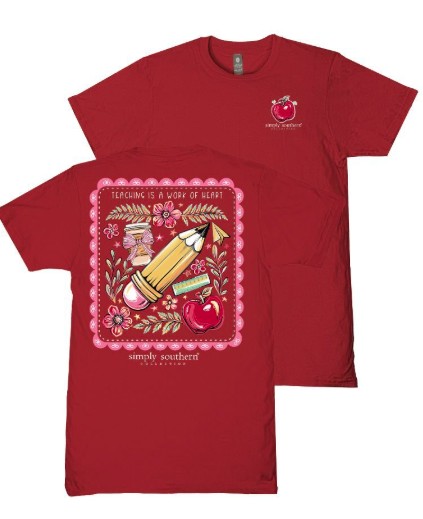 SS TEACHER CARMINE TEE
