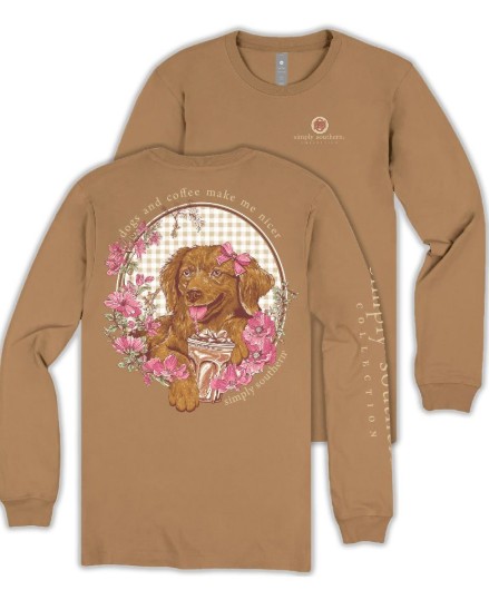 YTH LS NICER BISQUE TEE