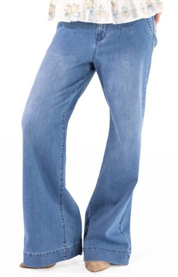 DENIM BELL PANTS