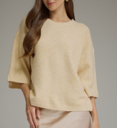 KNIT MOCK SWEATER TOP