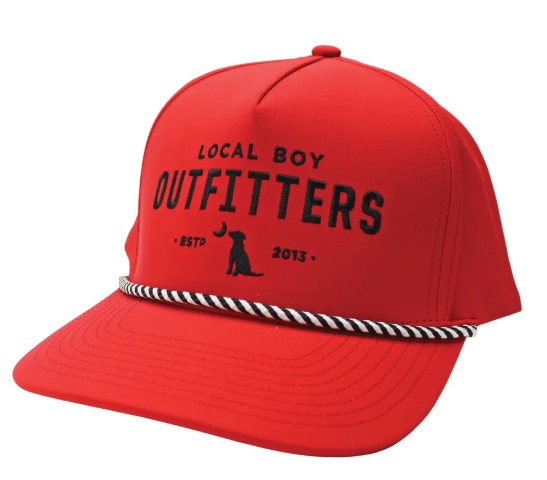 RED COLLEGIATE CROWN ROPE HAT