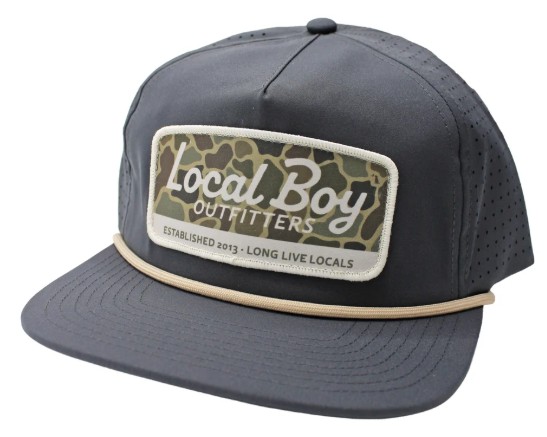 CHARCOAL BRUSH CAMO MARK HAT