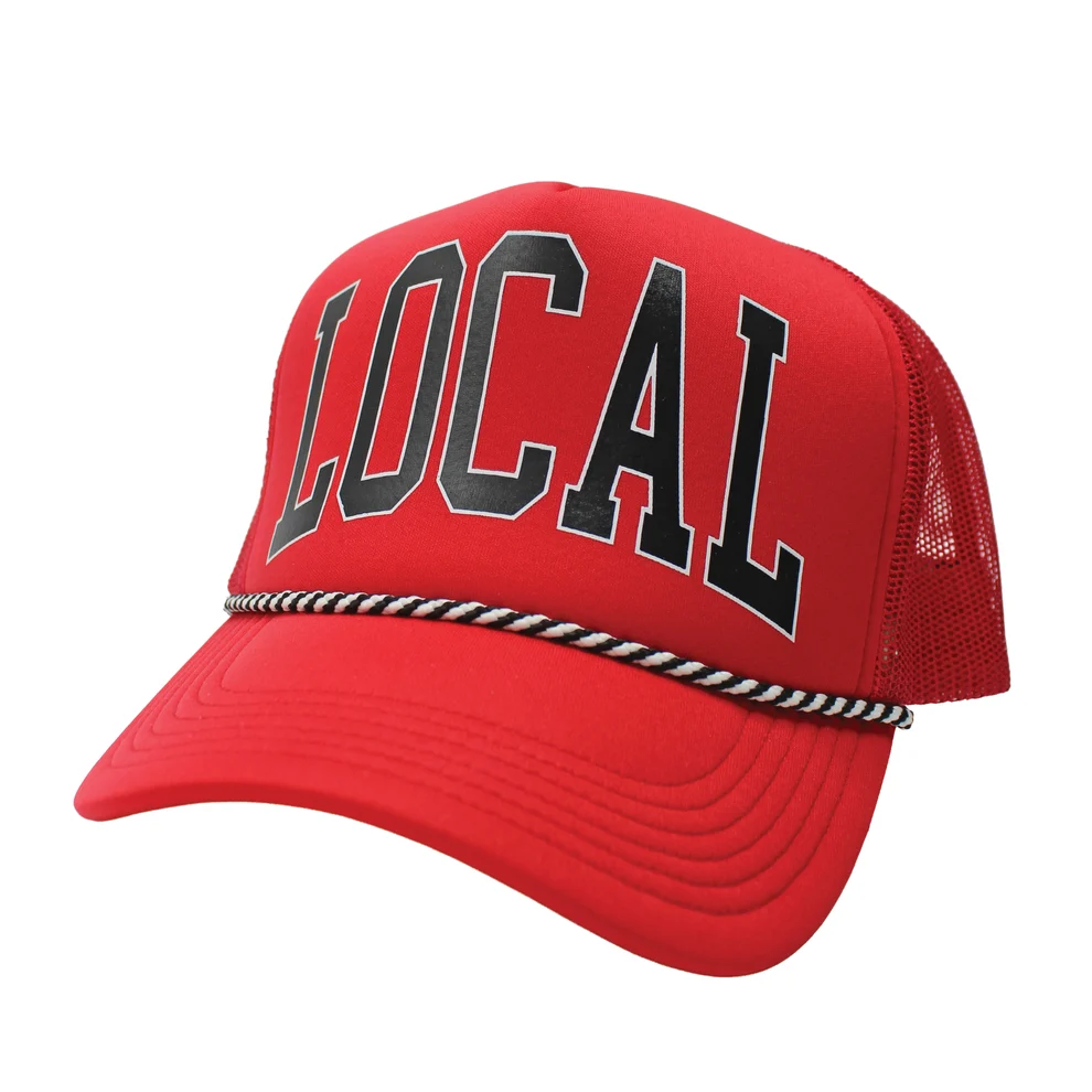 RED/BLACK LOCAL FOAM TRUCKER HAT