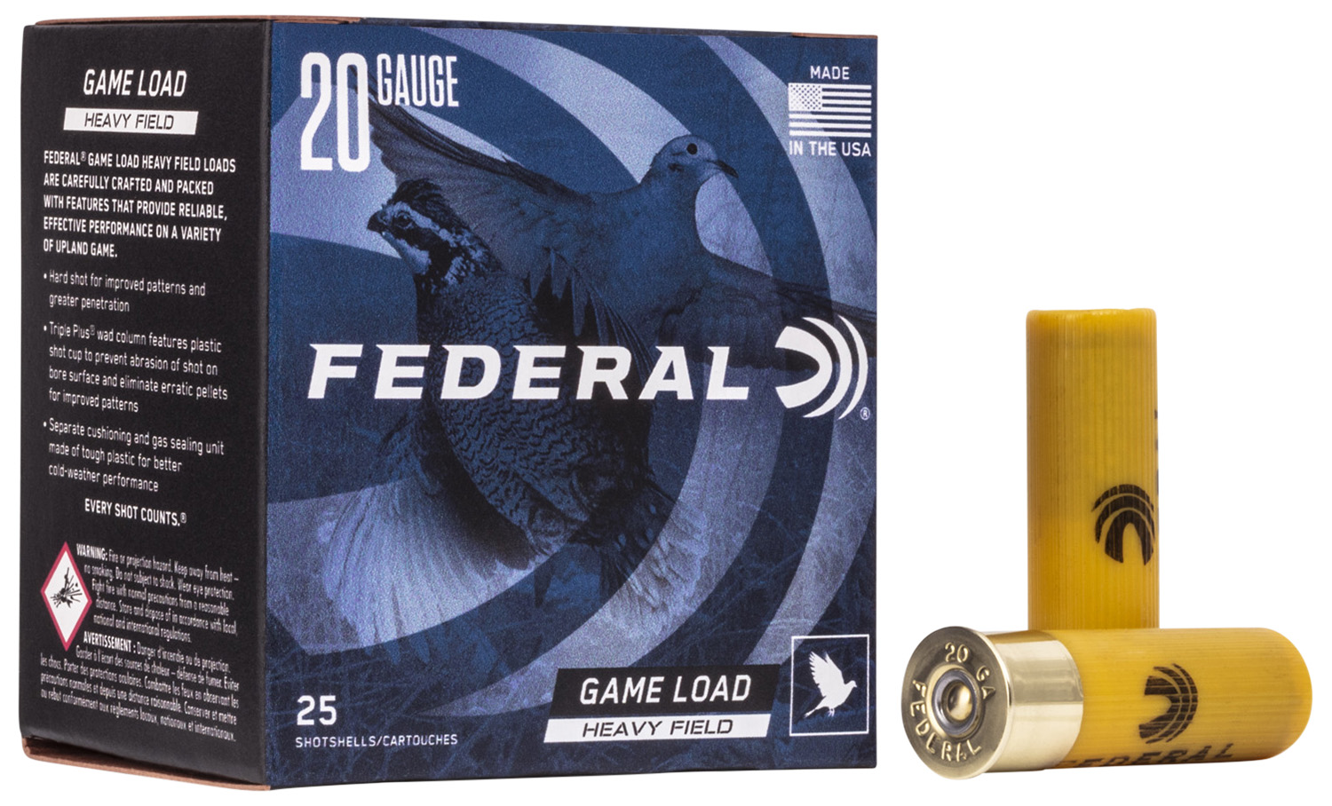 FEDERAL GAME-SHOK 20GA 2 3/4 8S