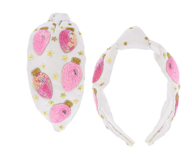 PINK LIGHTS GOLD STAR HEADBAND