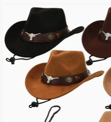 YTH SUEDE COWBOY HAT