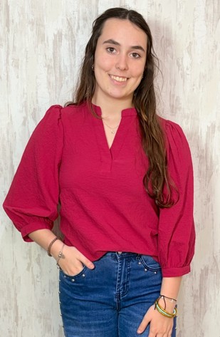 CRANBERRY/PINK TAMRYN TOP