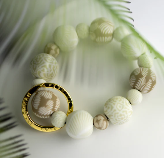 IVORY PALM WRIST KEYCHAIN