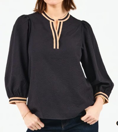 TAMRYN BLACK/TAN TOP