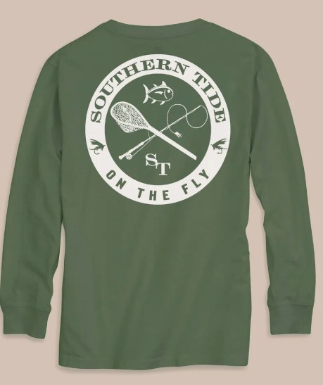 Y CEDAR FISHING BADGE TEE