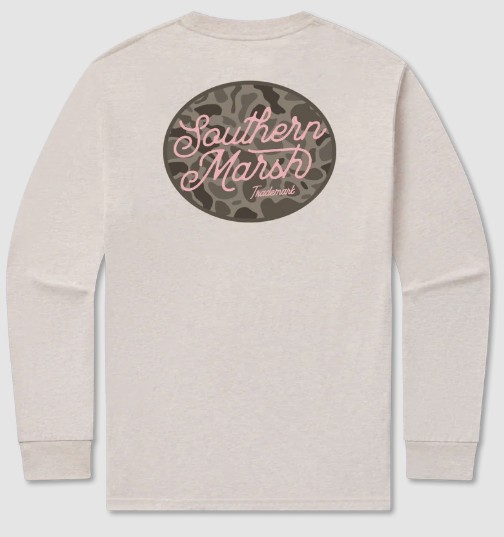 LS OATMEAL COWGIRL CAMO TEE