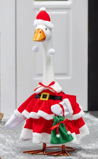 PORCH GOOSE OUTFIT MRS. CLAUS