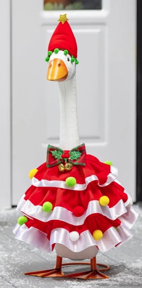 PORCH GOOSE OUTFIT XMAS DRESS
