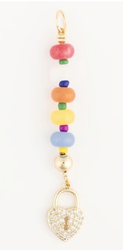 RAINBOW LOCK BAG CHARM