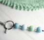 BERMUDA BLUE 4 BALL KEYCHAIN