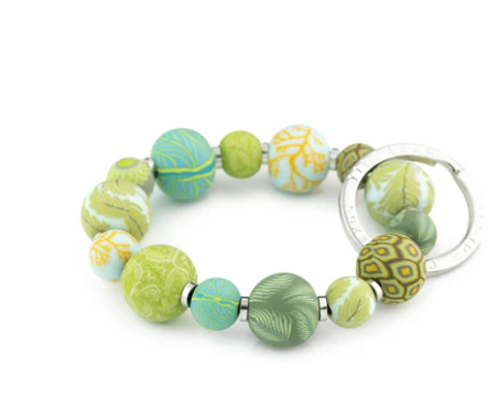 BOTANICAL GREEN SM KEYCHAIN