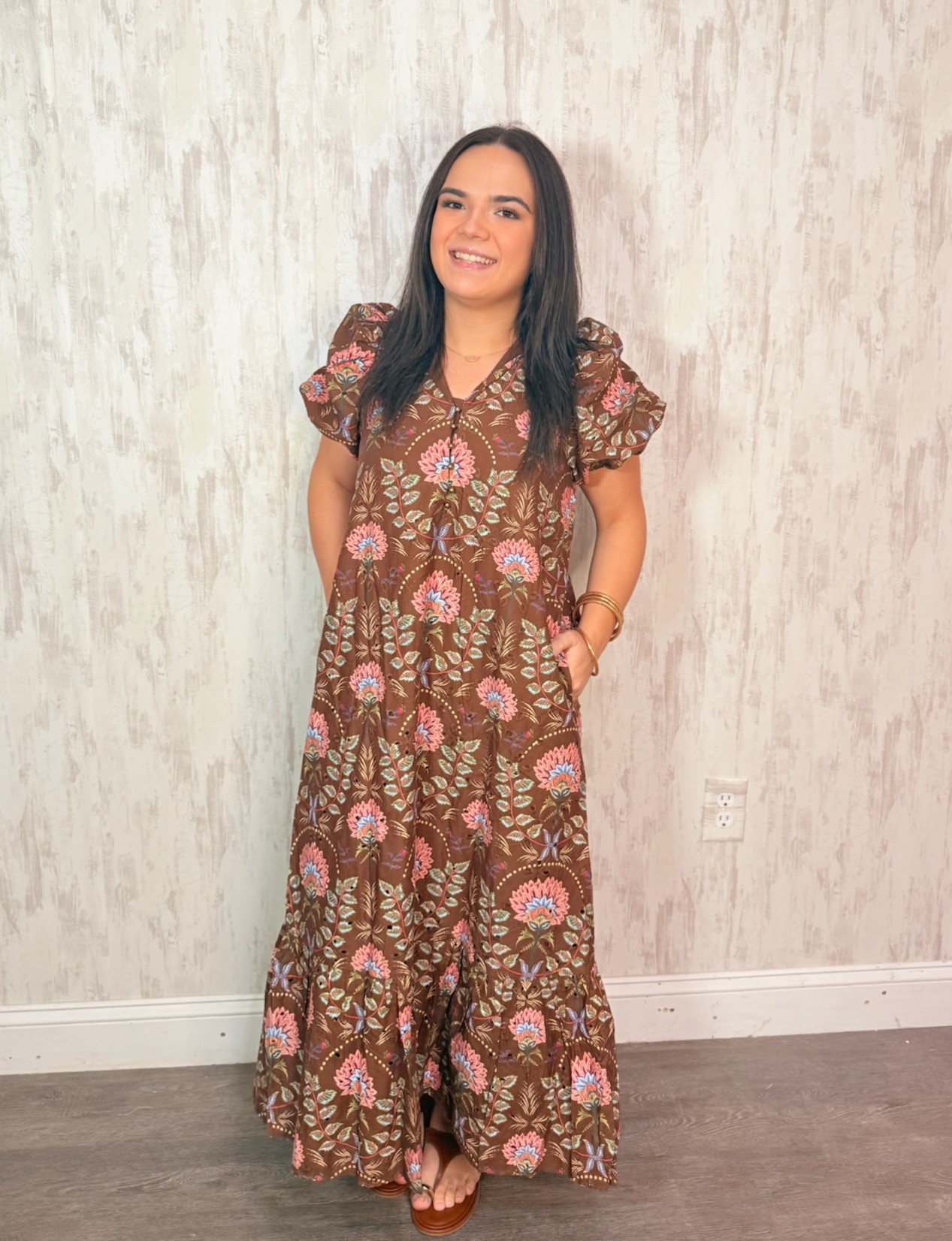 FLORAL MIDI DRESS