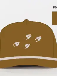 DEER PRINT EMBROIDERED HAT