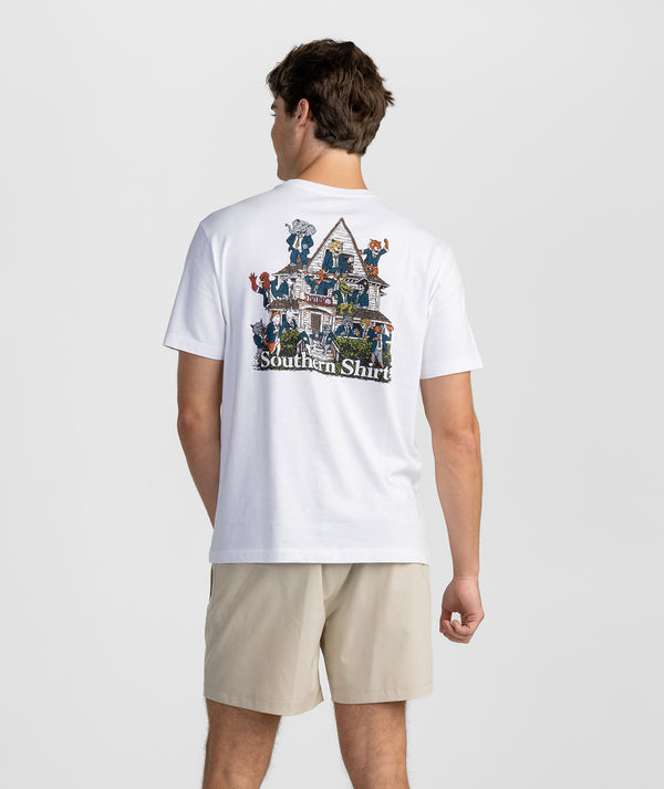WHITE SSCO HOUSE TEE