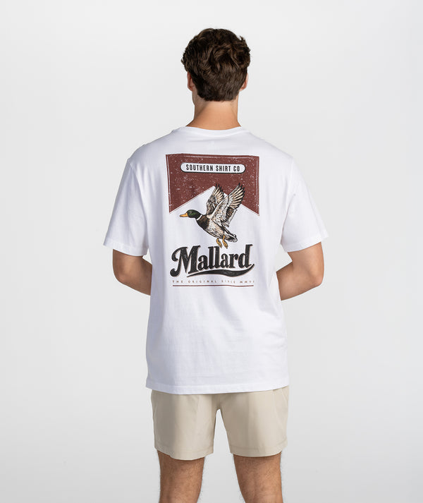 WHITE MALLARD RED TEE