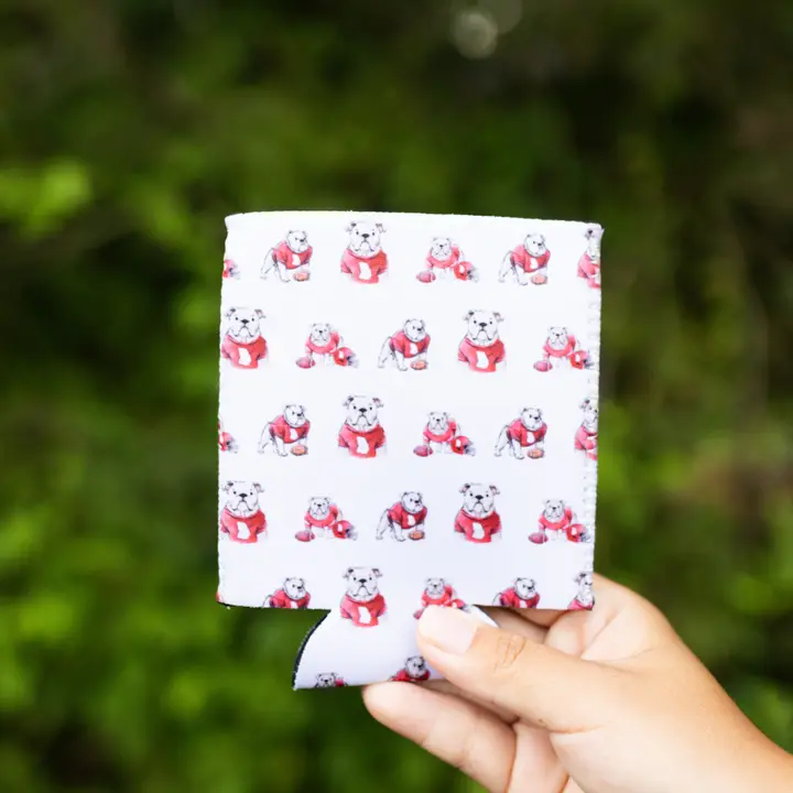 BULLDOG PATTERN CAN COOLER
