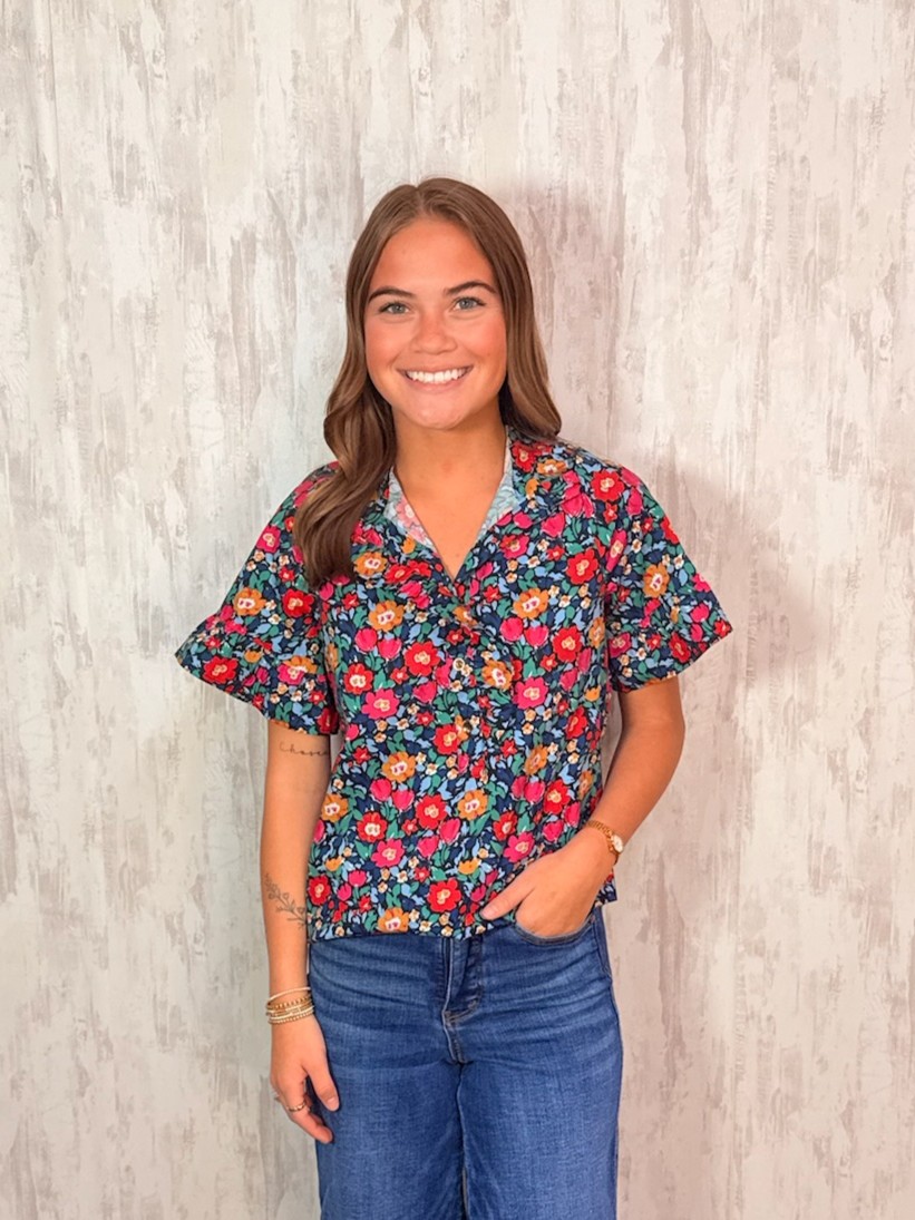 KATE PAINTED TAPESTRY TOP