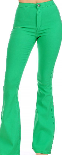 STRETCH BELL BOTTOMS K Green SM
