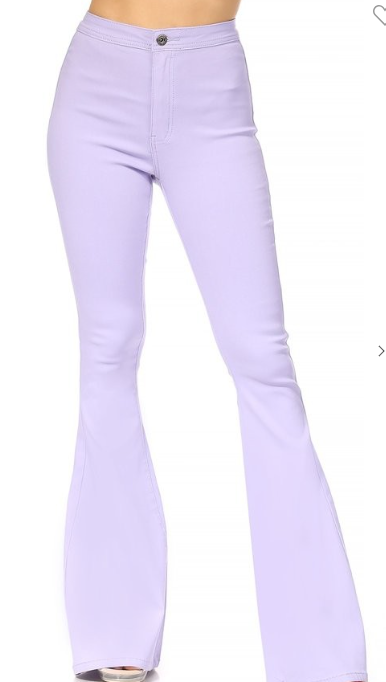 STRETCH BELL BOTTOMS Lavender SM