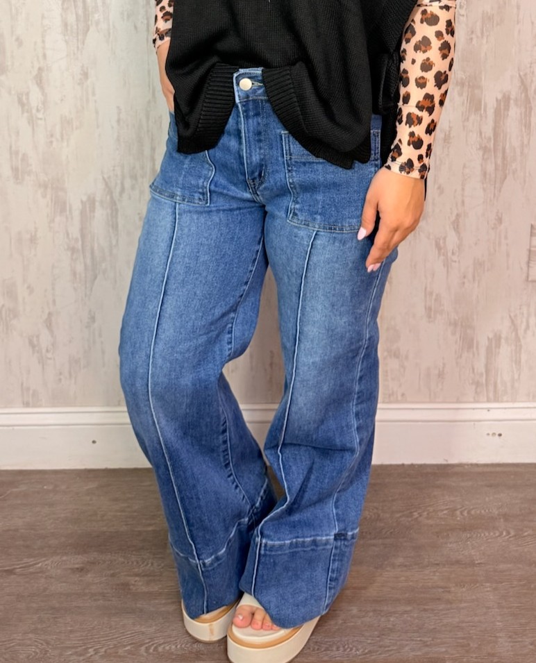 DENIM FRONT POCKET JEAN