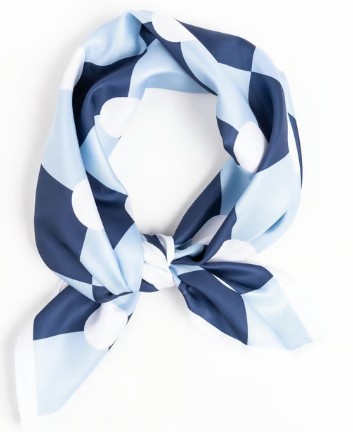 DOTTED LATTICE DREW SCARF