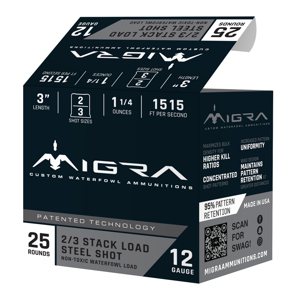 MIGRA STEEL SHOT 12GA 3" 2-3SHOT