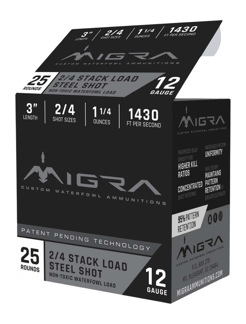 MIGRA STEEL SHOT 12GA 3" 2-4SHOT