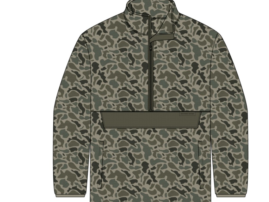 Y OLIVE CAMO WADSWORTH FLEECE