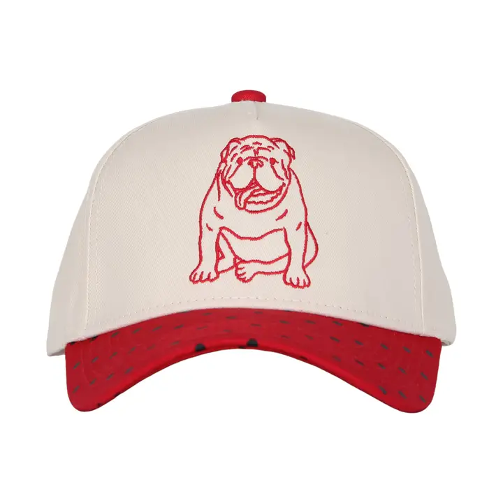 EMBROIDERED BULLDOG HAT